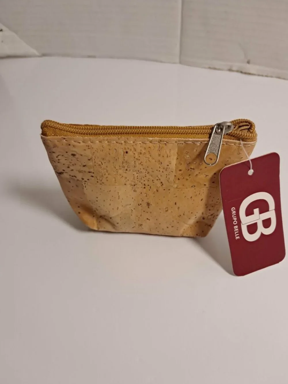 Natural Cork Coin Purse with Zipper